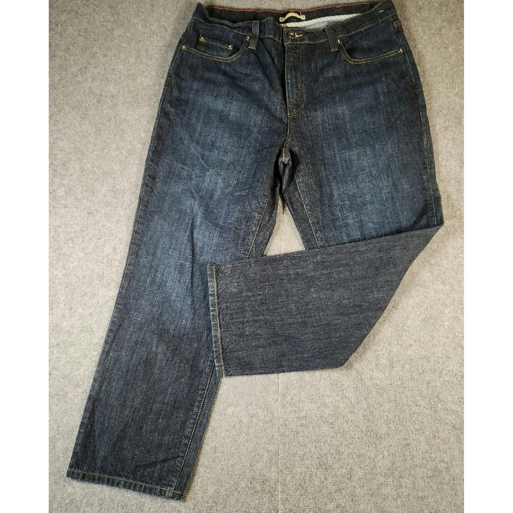 L.L.Bean Jeans Mens 36x29 Classic Fit Dark Blue Straight Leg Denim